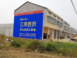  临颍农村墙体广告在不同形式上面展现的不同特色